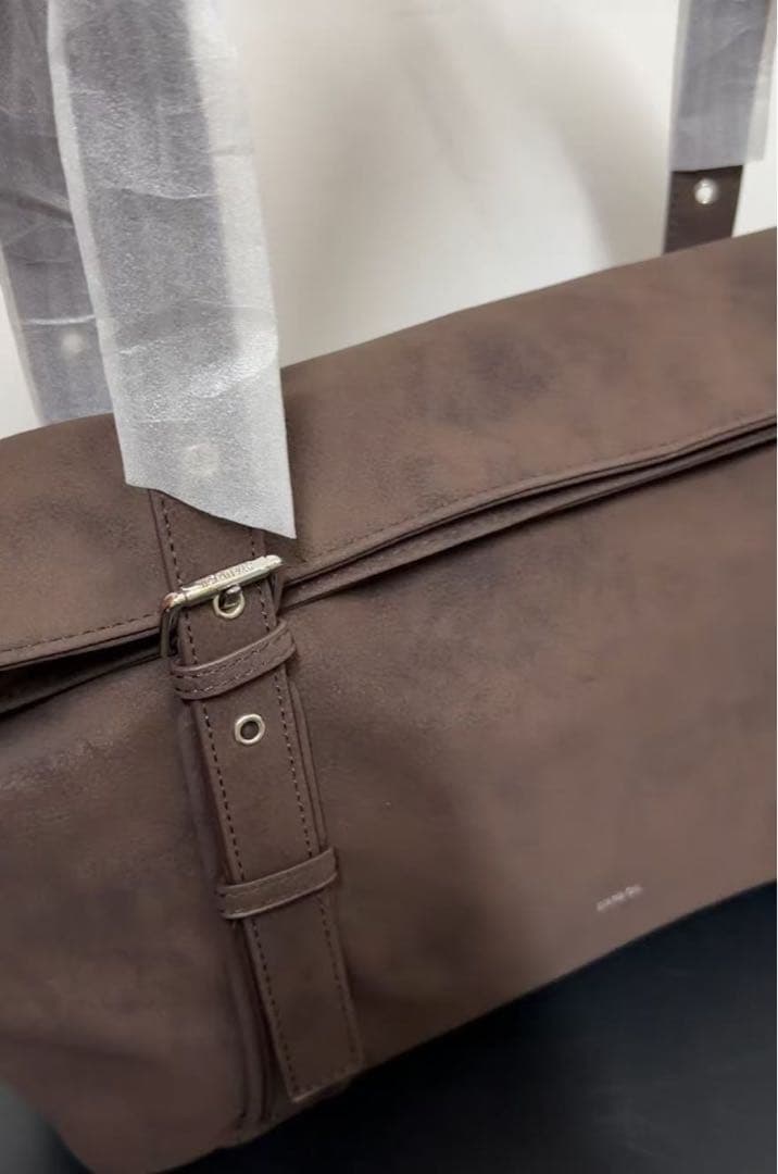 STAND OIL ブラウン ショルダーバッグp&)