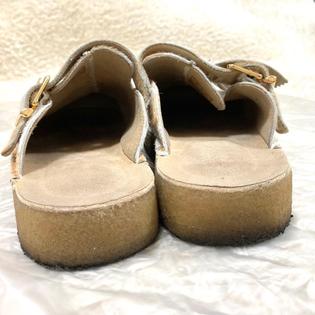 2022年 CLARKS トレックミュール タンカウプリント ハラコ 25cm