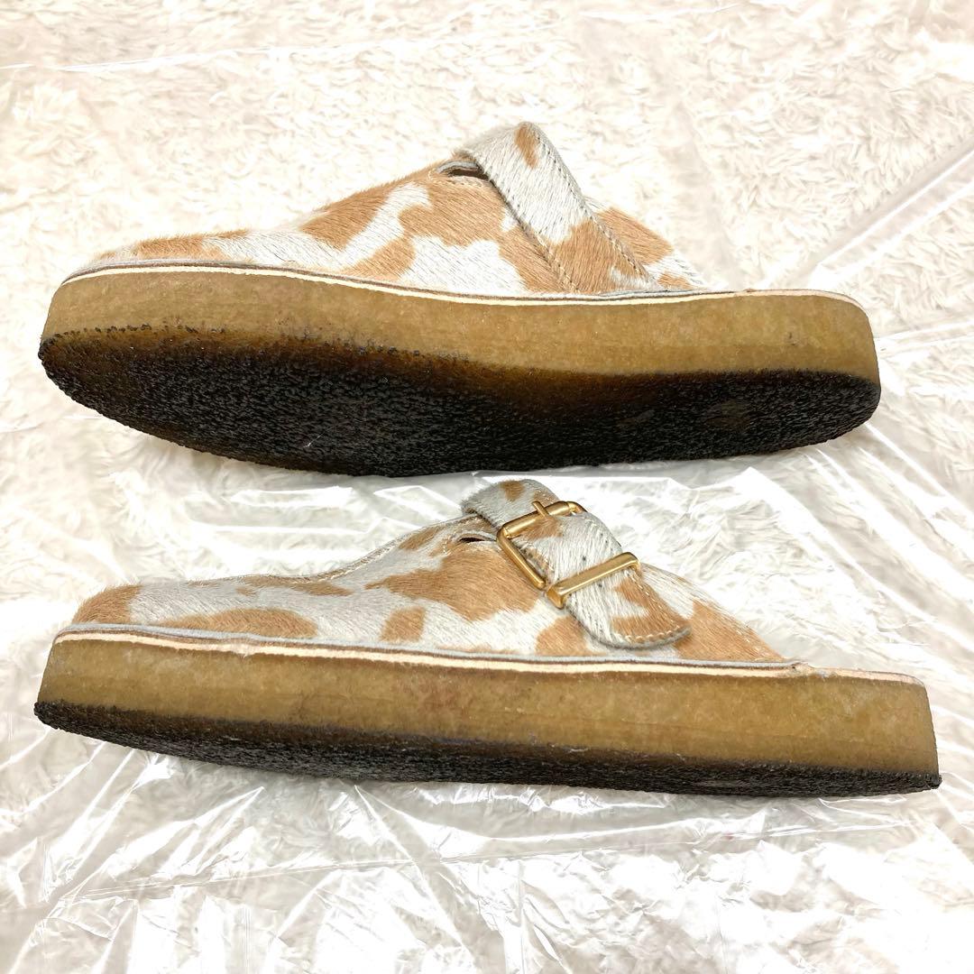 2022年 CLARKS トレックミュール タンカウプリント ハラコ 25cm