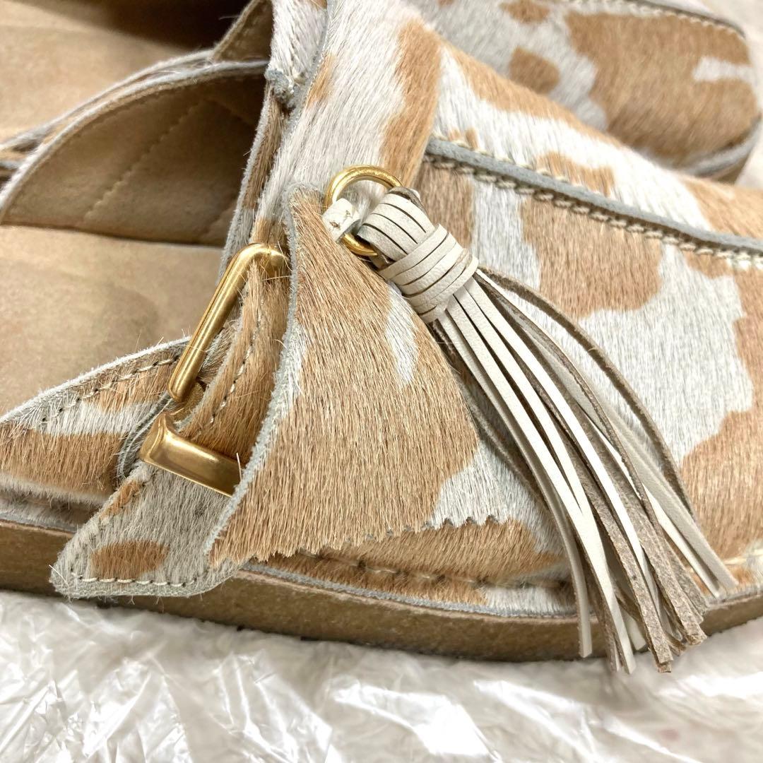 2022年 CLARKS トレックミュール タンカウプリント ハラコ 25cm