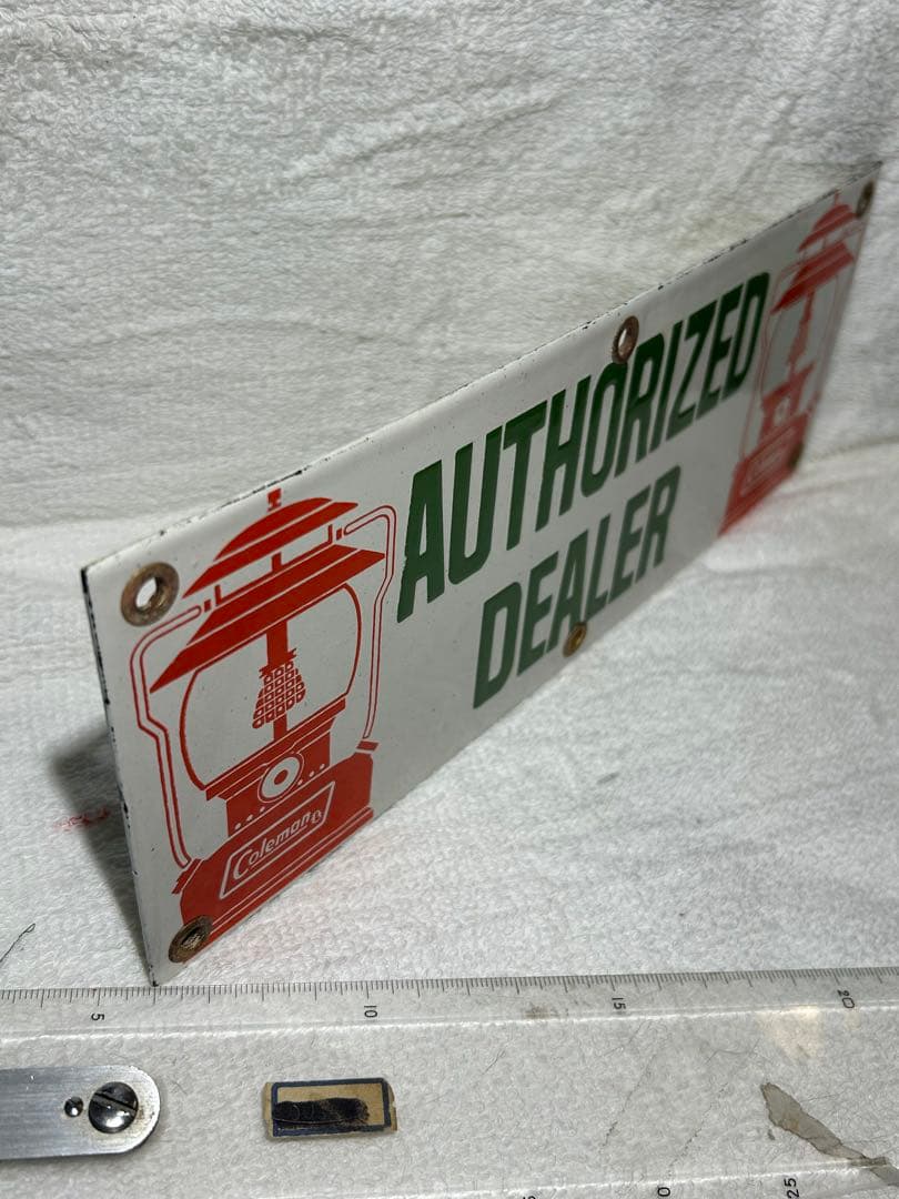Coleman ヴィンテージ サインプレート　ディーラー金属製看板