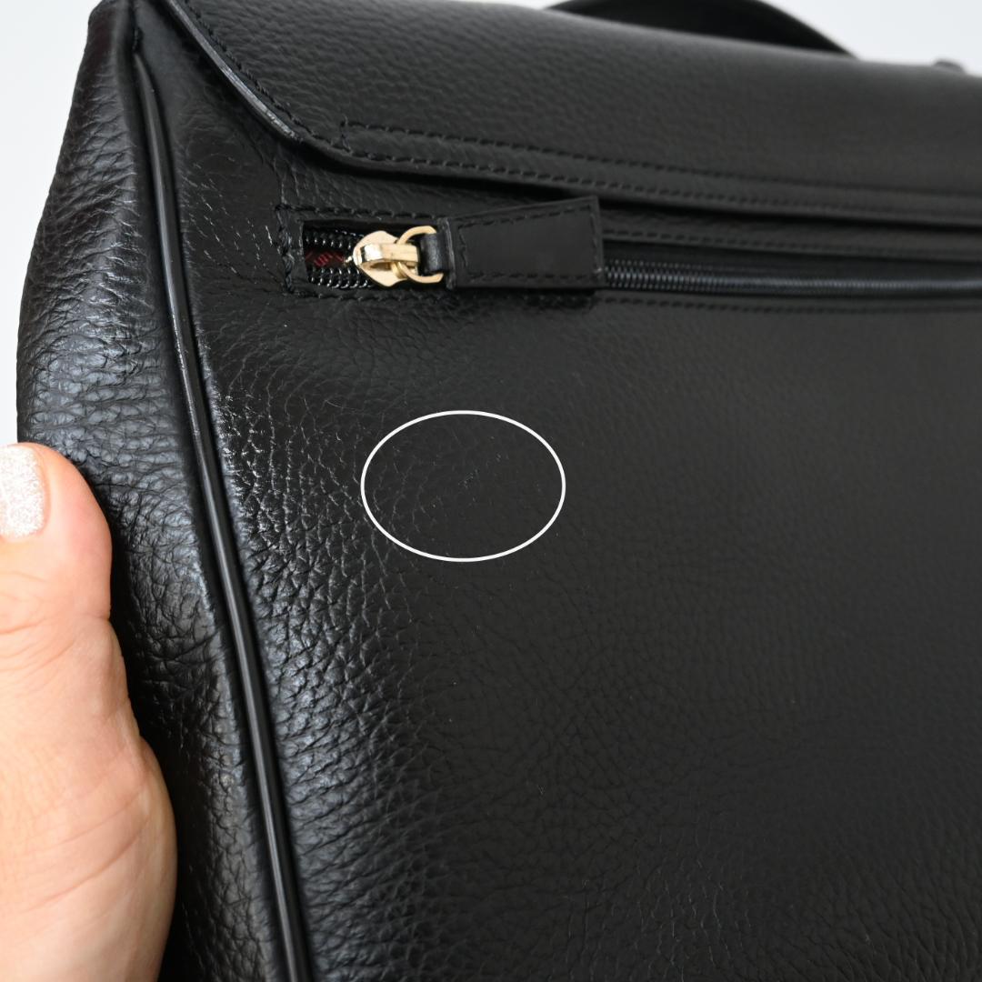 48035★年 ダンヒル ビジネスバッグ ブリーフケース ブラック 牛革*