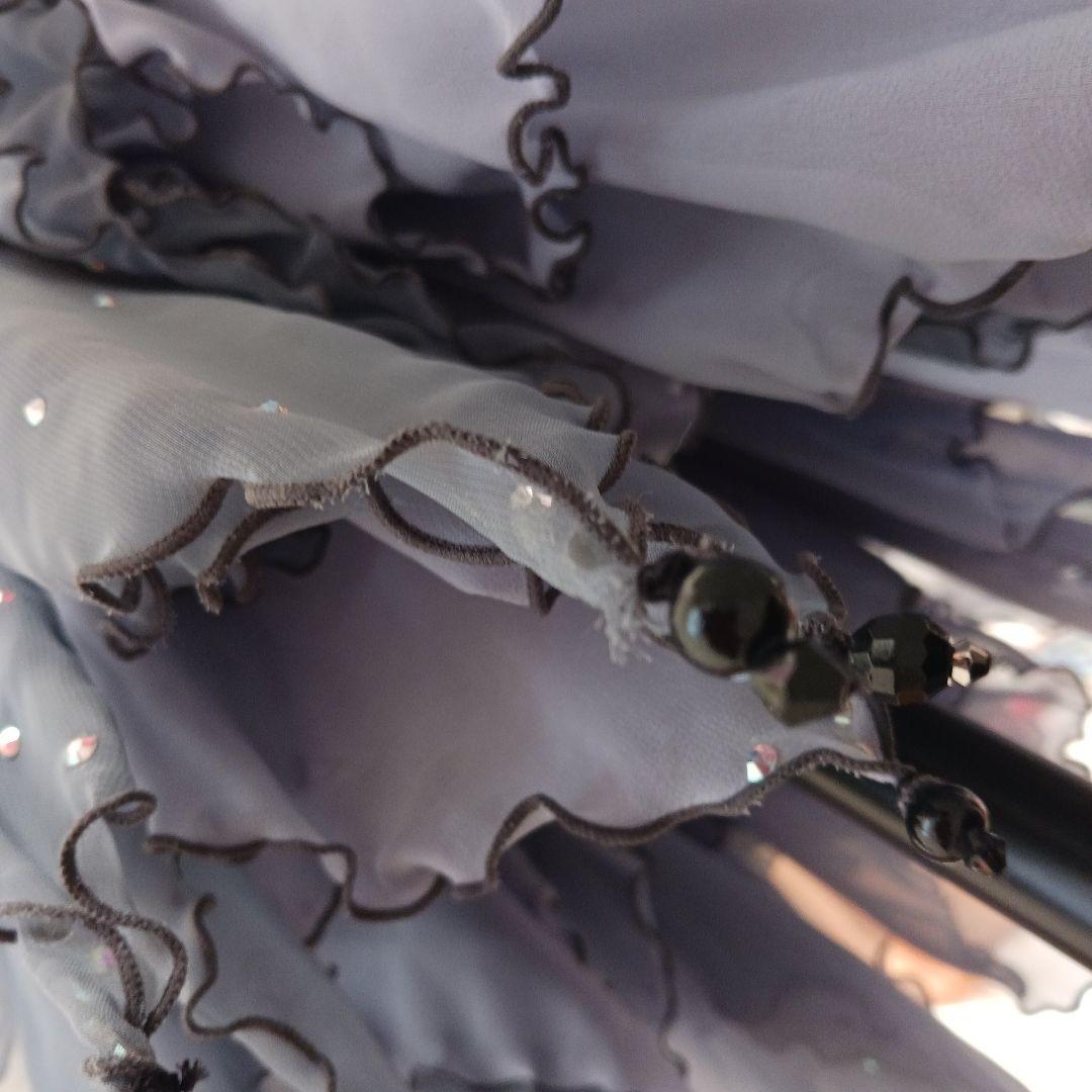 オフショルダー ラテン、スタンダードドレス ビーズ装飾