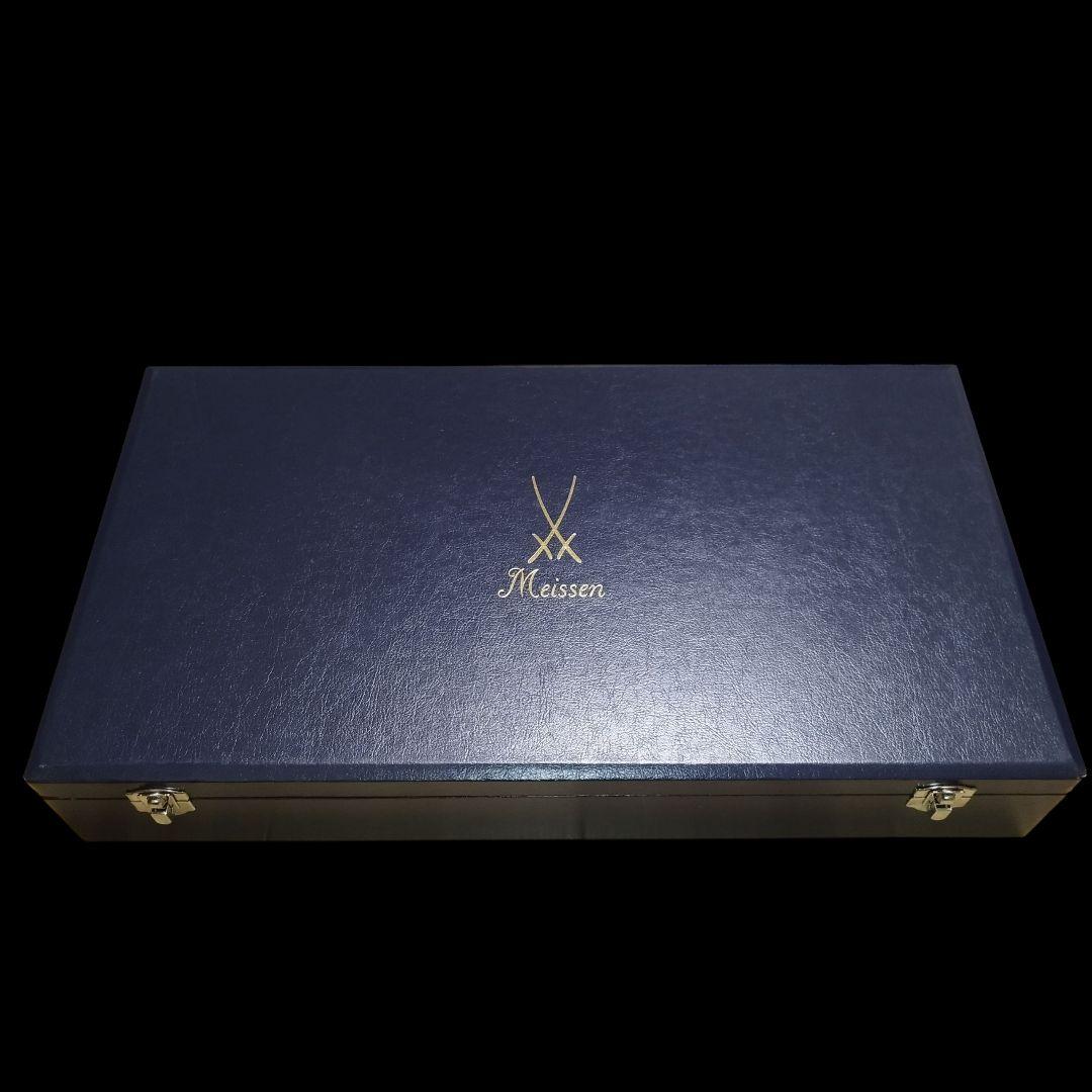 【未使用】Meissen ブルーオーキッド 18.5cmプレート 6枚セット