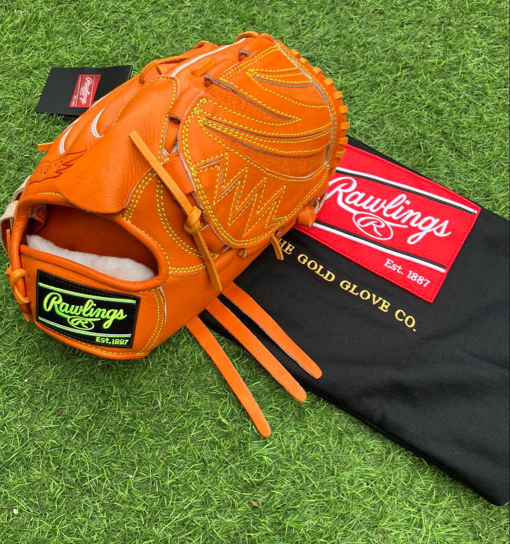 新品未使用　専用袋付　ローリングス　硬式　グローブ グラブ　投手