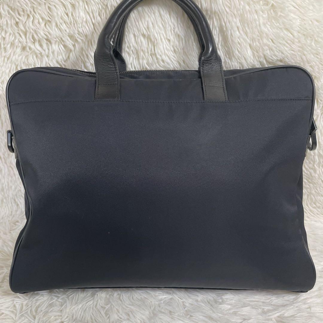 バーバリー 2way ビジネスバッグ ブリーフケース A4 型押し レザー