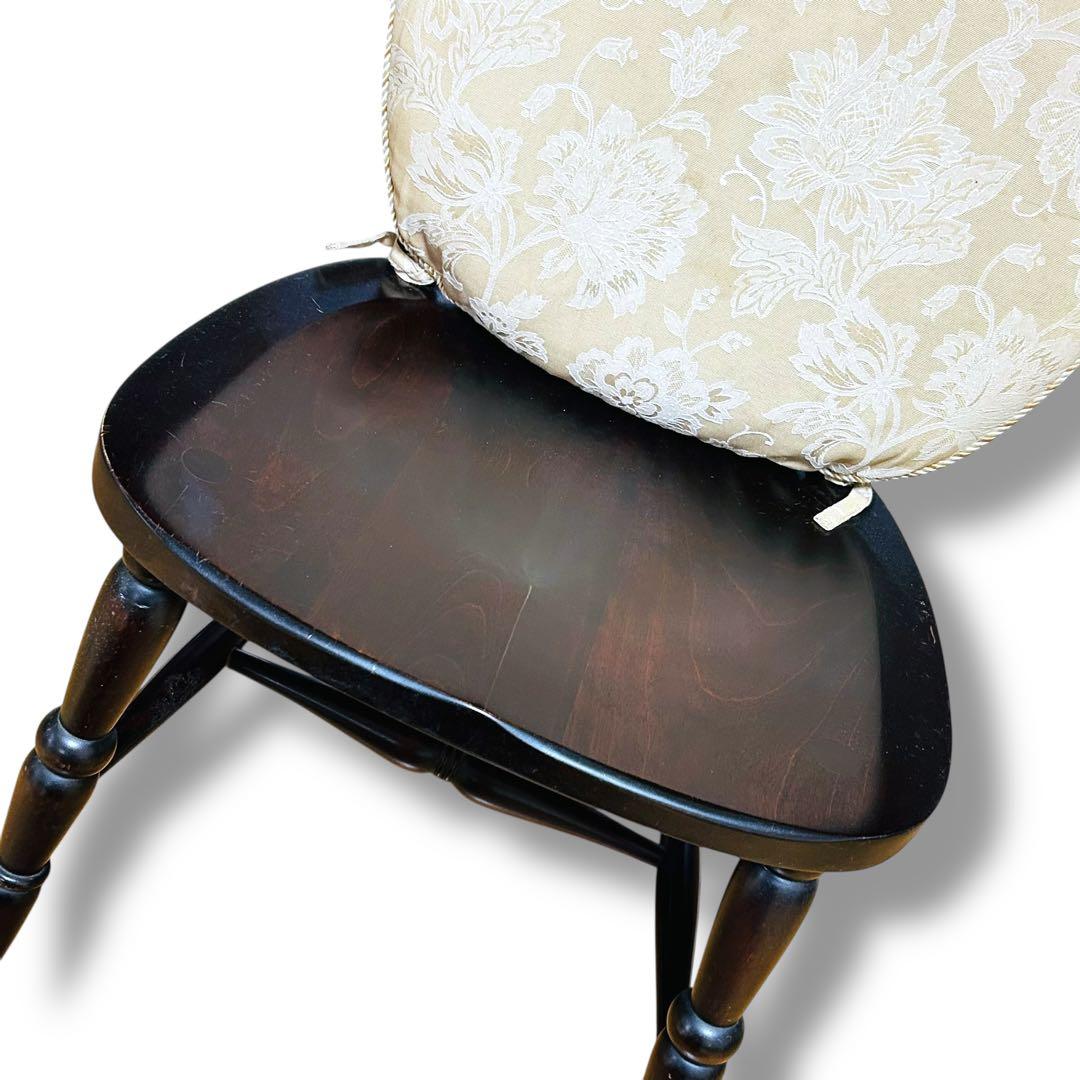 【2脚セット】①② 北海道民芸家具 樺桜材 ウィンザー スピンドル チェア 椅子