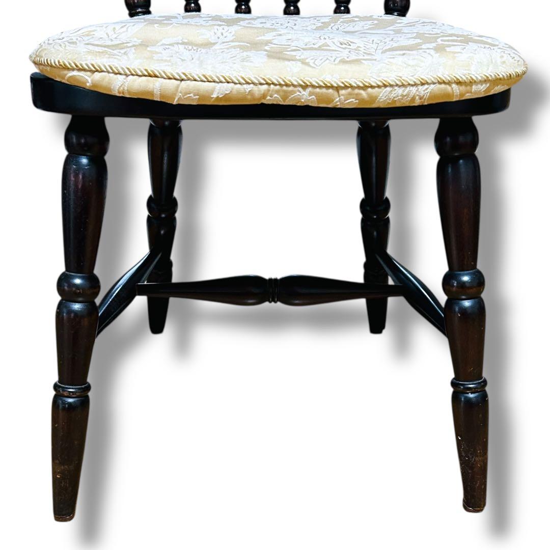 【2脚セット】①② 北海道民芸家具 樺桜材 ウィンザー スピンドル チェア 椅子