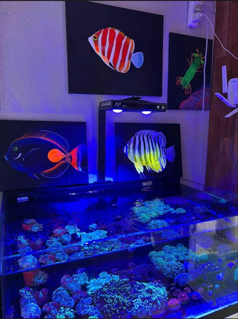 【オリジナル丙烯蛍光画】