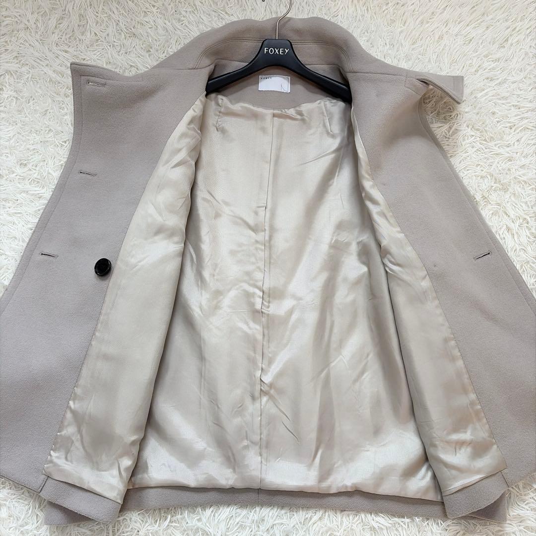 2023AW NOBLE スタンドカラーオーバーコート　ベージュ