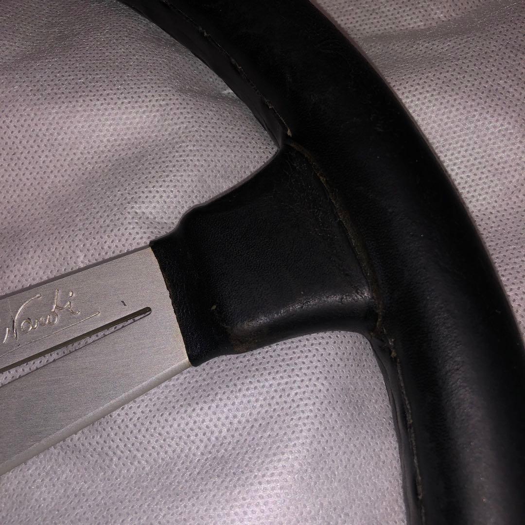 な*ん様 ナルディ　クラシックレザー　ブラック　36 ホーンリング　ホーンボタン