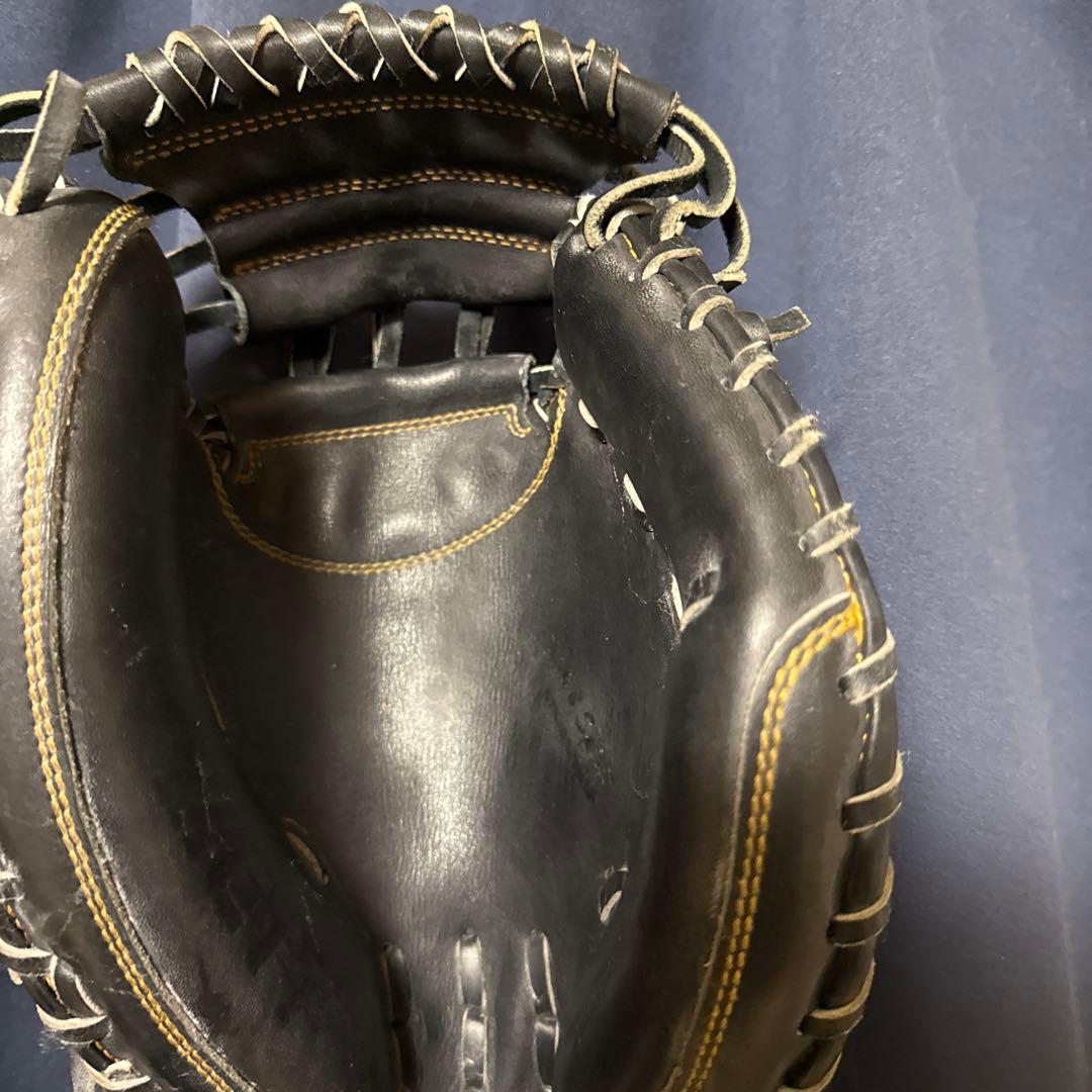 ZETT プロステータス硬式キャッチャーミット　黒