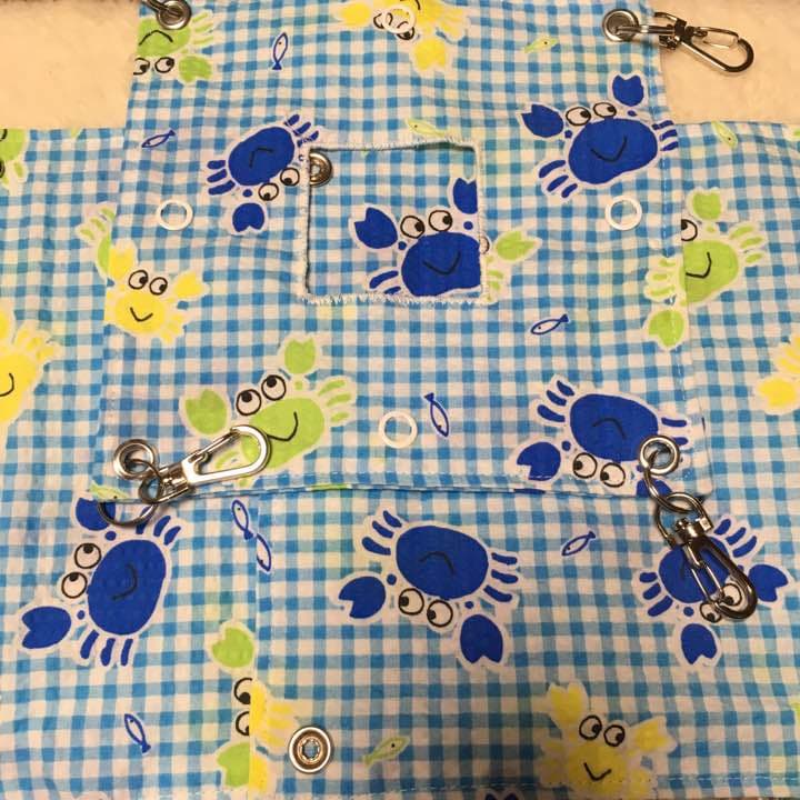 モモンガハウス(蟹チェック柄) 夏仕様  涼しい夏生地を使用❗️1450円