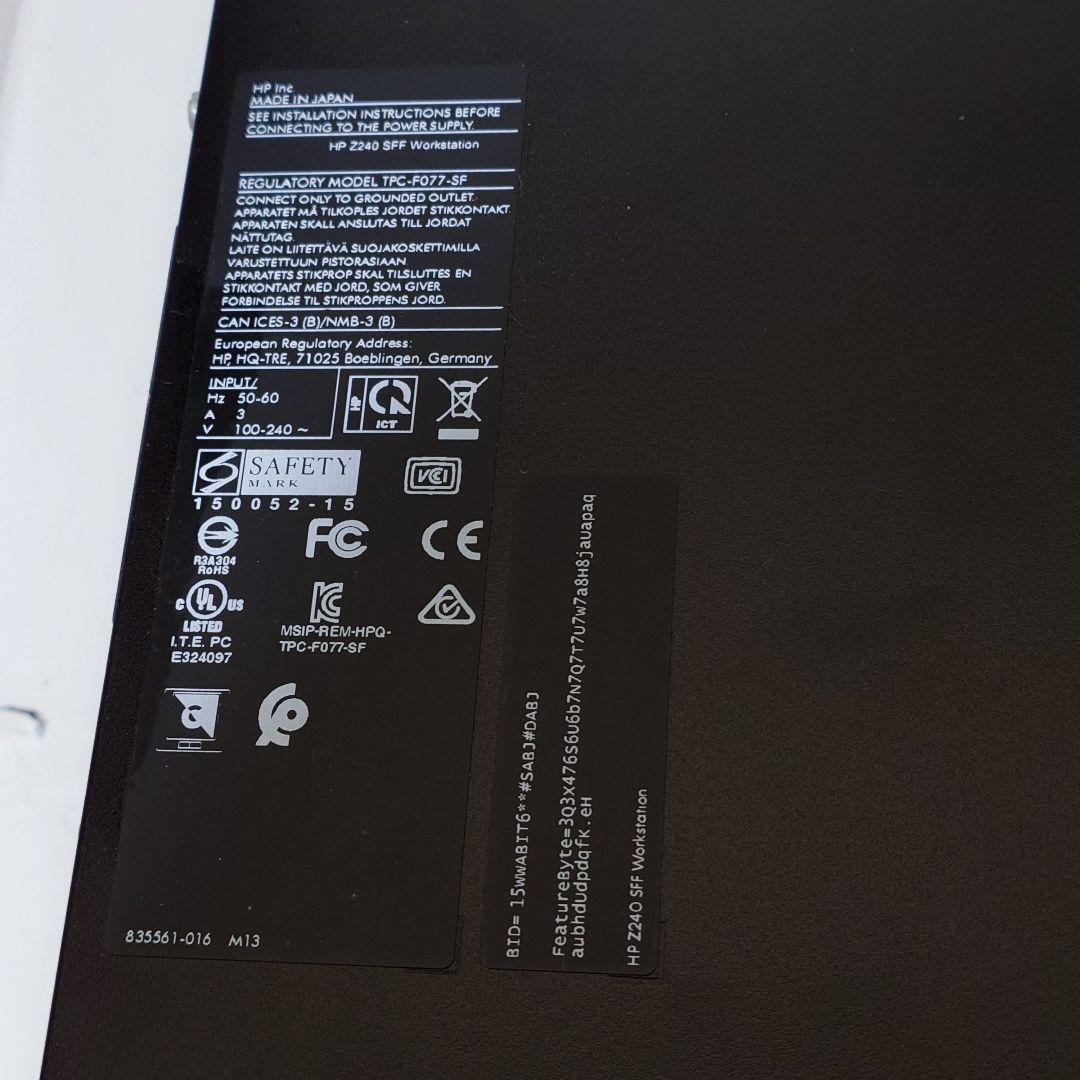 ⭐️ほぼ新品⭐️ HP SFF Workstation　Windows11Pro