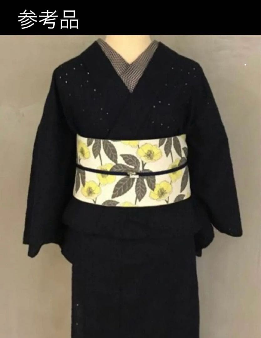 ポピー　コクリコ　虞美人草　 セオαのようなサラサラ素材 クールパス 浴衣　新品