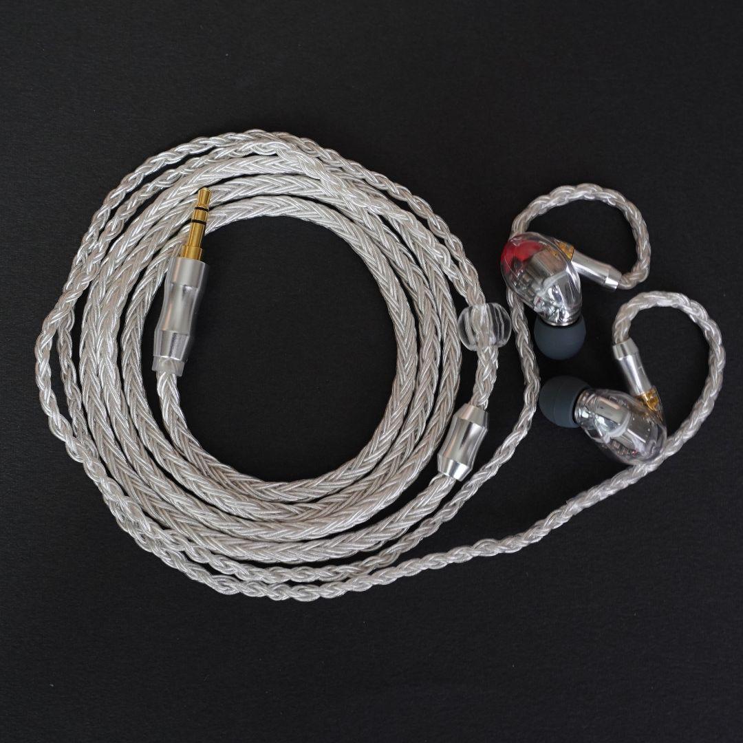 【自信作・保証付き-超希少12BA】純正ユニット▪DIY SE846 クリア本体