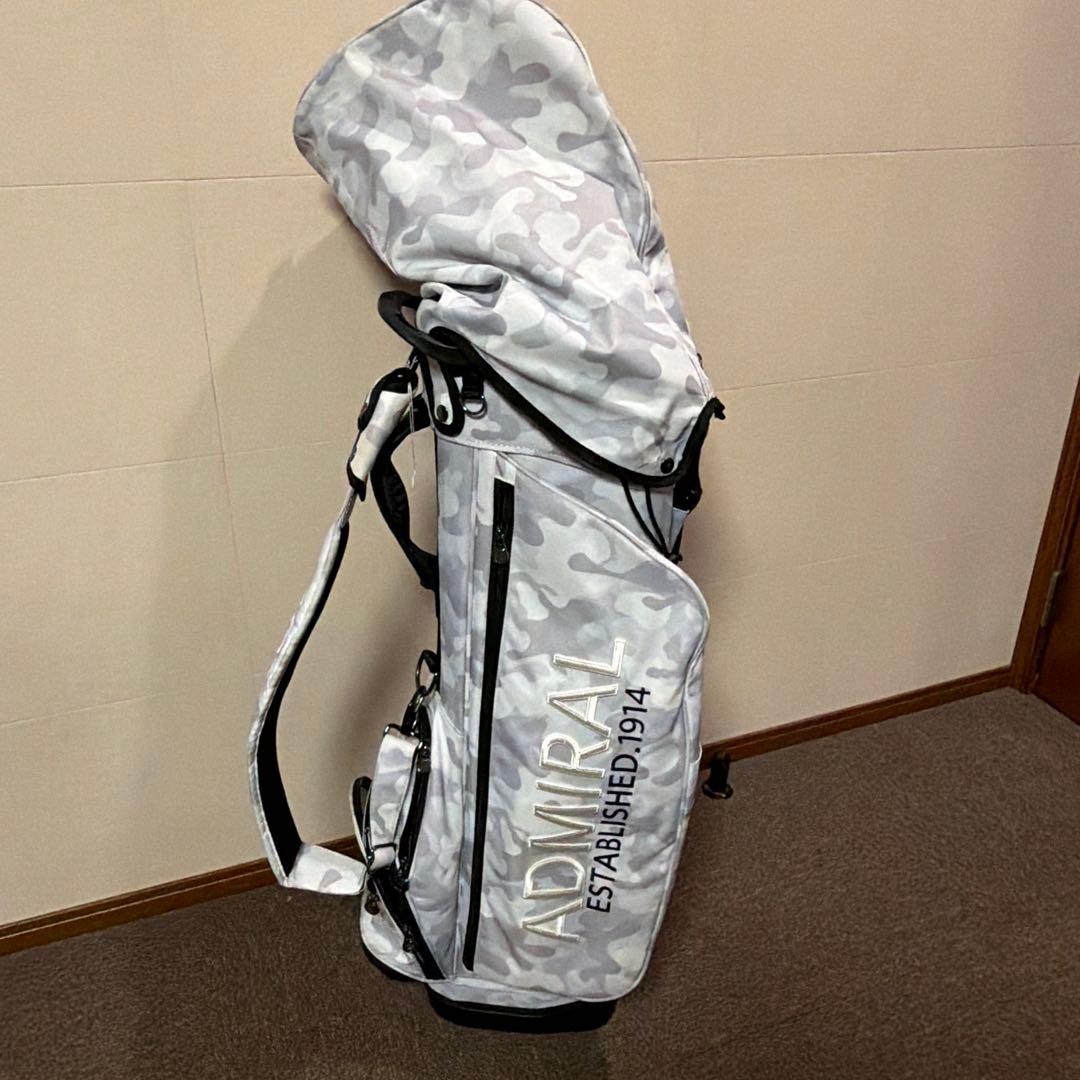 グレー迷彩キャディバッグ スタンド付き
