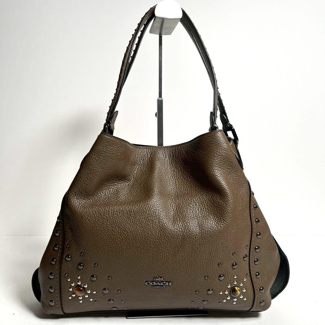 【未使用に近い✨】コーチ ウエスタンリベット イーディー ワンショルダー レザー