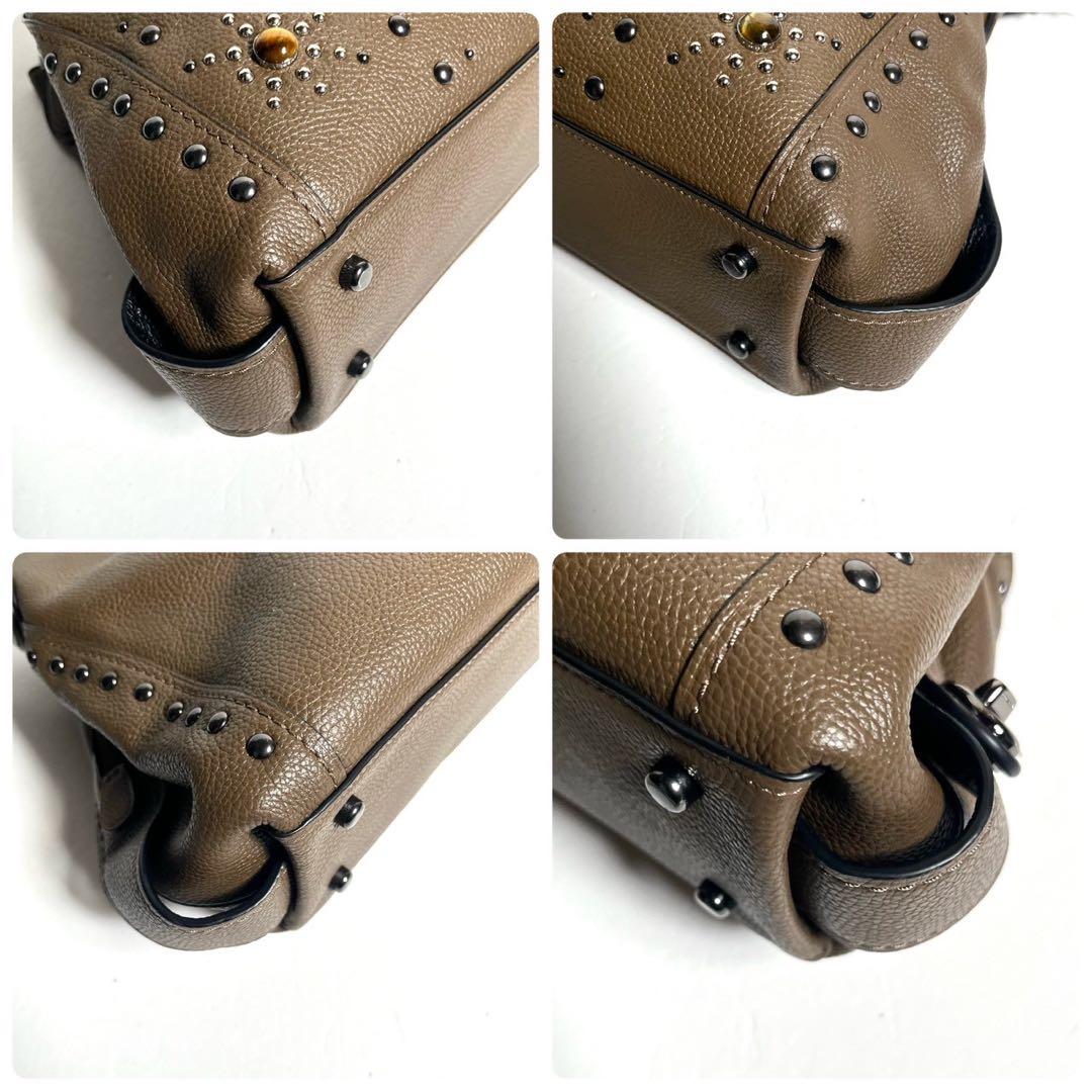 【未使用に近い✨】コーチ ウエスタンリベット イーディー ワンショルダー レザー