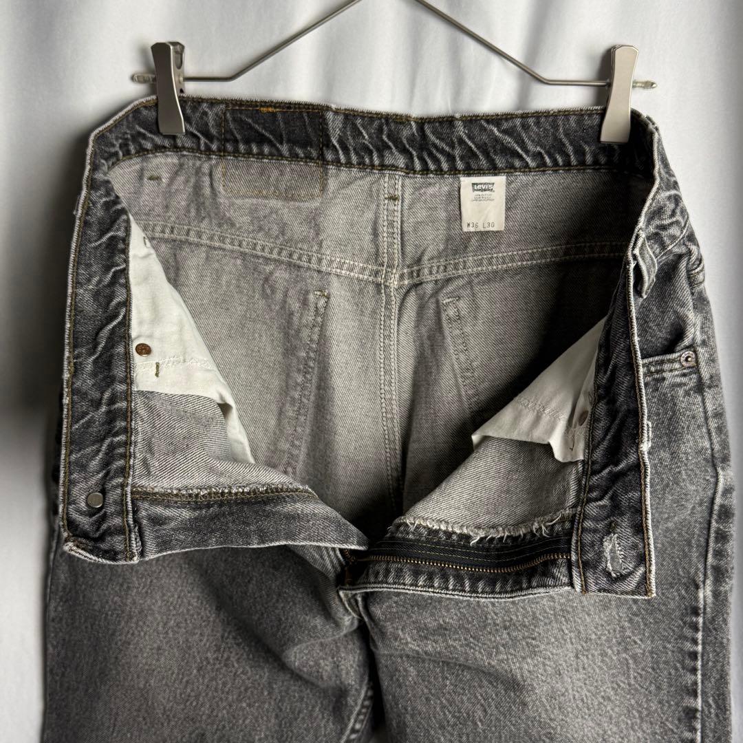 90s USA製 Levi’s 517 先染め ブラック デニム パンツ