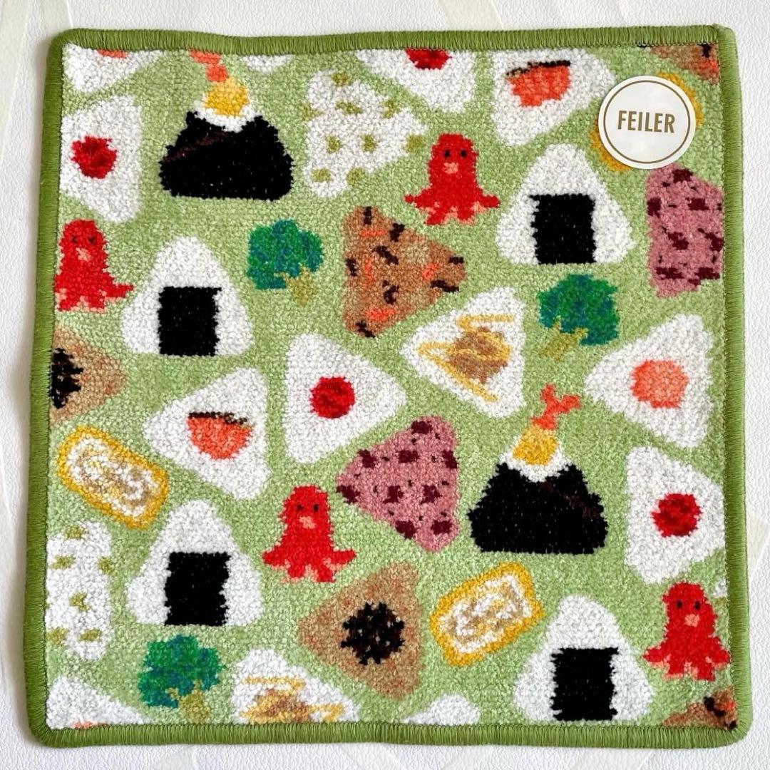 ラブラリー　ハンカチ３枚セット　ハッケヨイ　OHスシ　オムスビ　新品　フェイラー