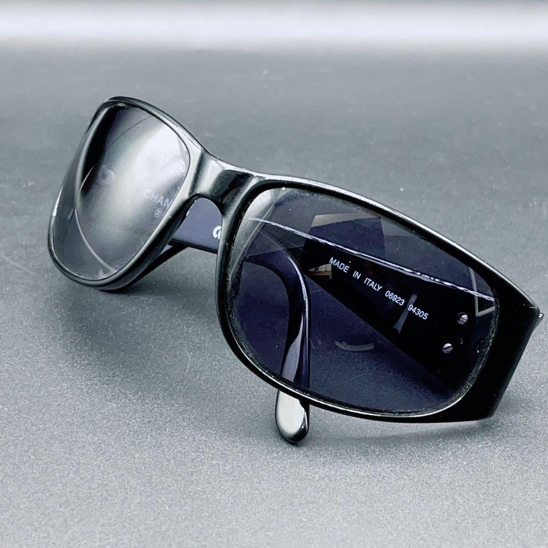 小物 CHANEL archive sunglasses coco BLACK y2k