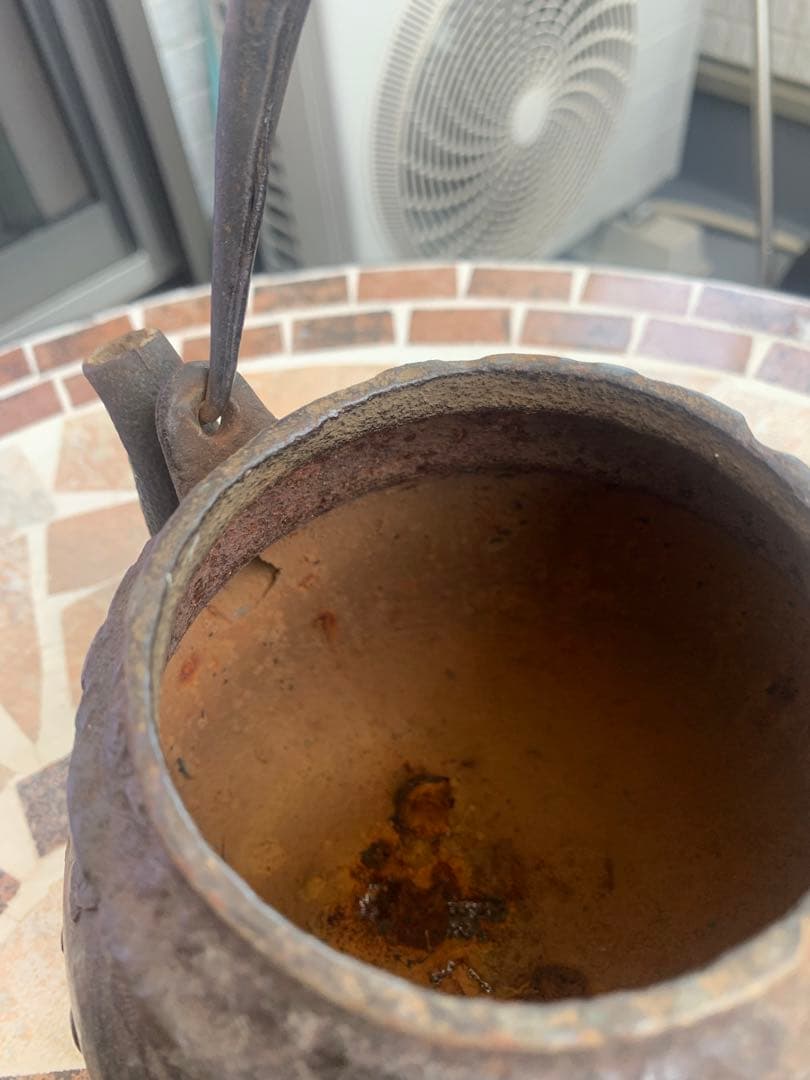 龍文堂造　茶道具図瓢箪形鉄瓶