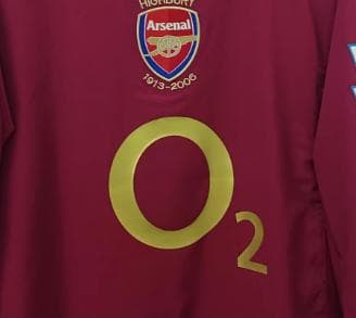 05/06 アーセナル ホーム 10番 ベルカンプ 長袖 ユニフォーム