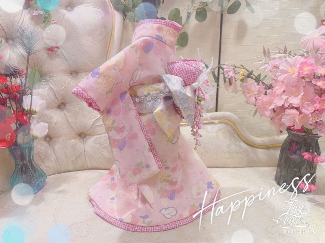 B402.pon2pan2☆オーダー☆犬お引き摺りお着物