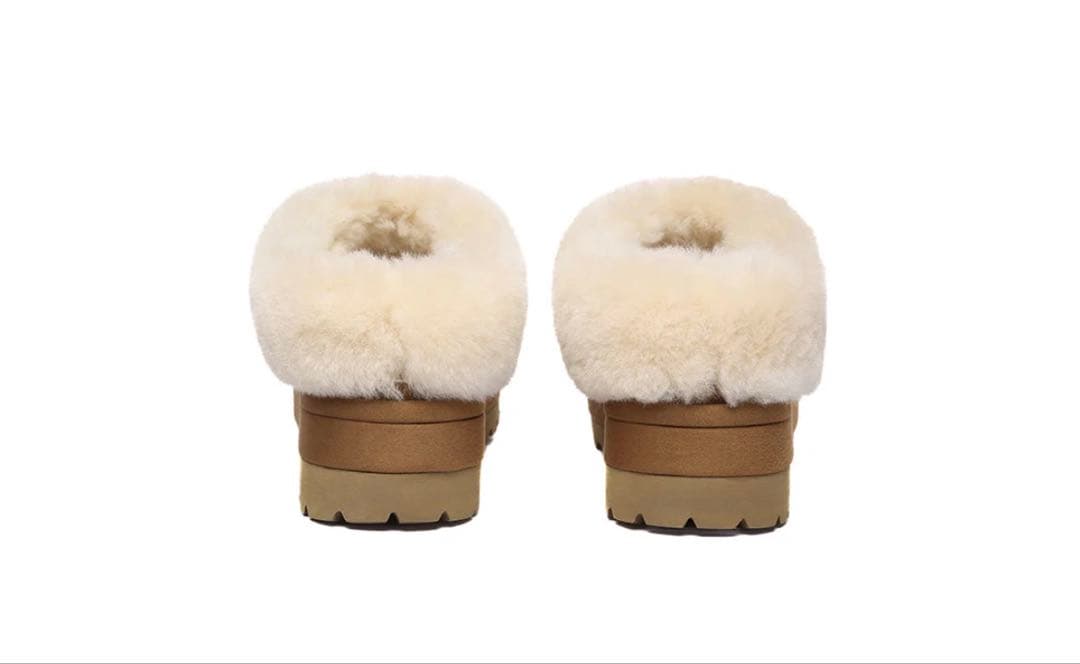 新品　UGG エクスプレス　ムートンブーツ　厚底　EU38