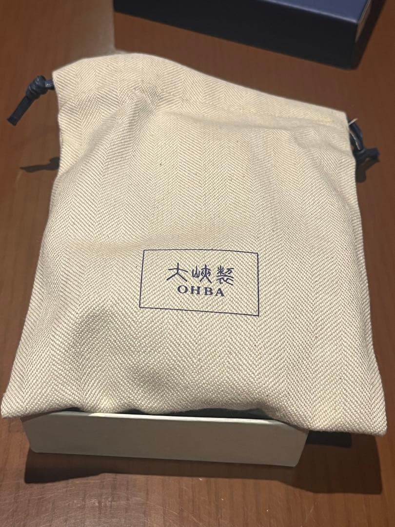 大峽製鞄 90周年記念　名刺入れ(扇襠)カードケース(インクロイヤルブルー)