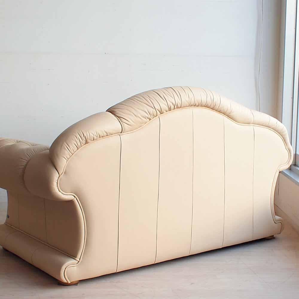 イタリア CARTEI 本革ソファ 2人掛け エレガント ZR24327