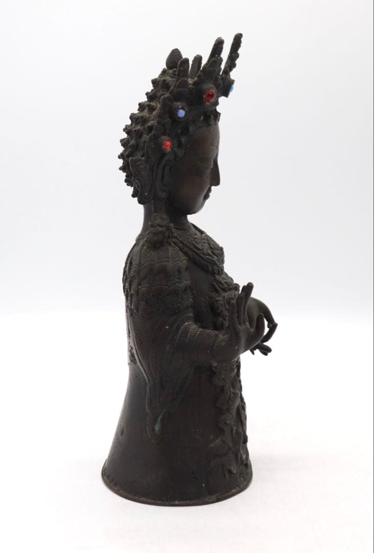 中国　明時代　銅製仏像　大日如来　送料込み250526