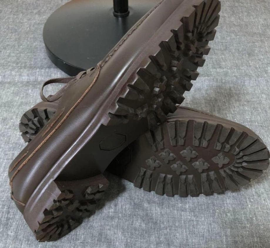 室内試着のみ ヒロシツボウチ EDFICE　デッキ　ローファー　WH