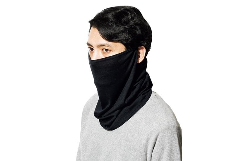 LOOPWHEELER SILKWHEELER Face Guard 黒 シルク