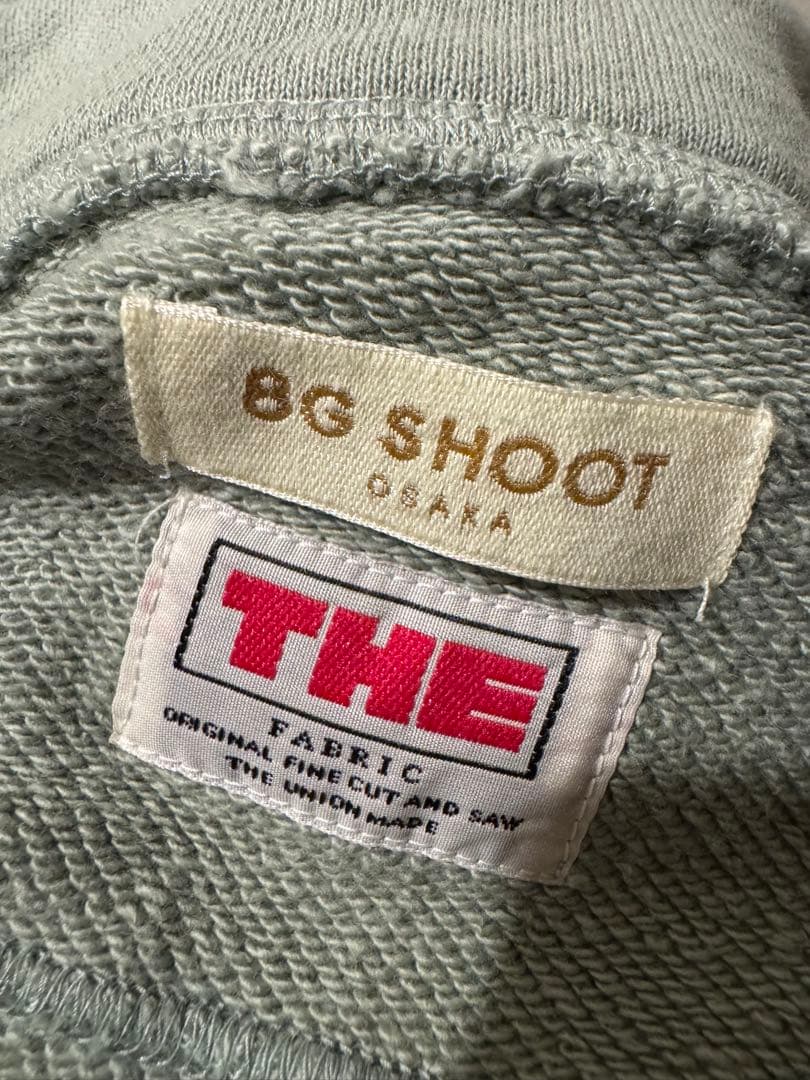お*読様 8G SHOOT ハーフジップスウェット ミントグリーン XL