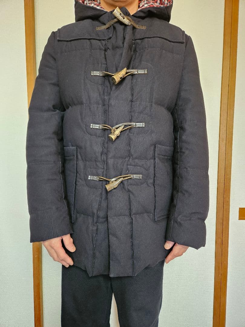 コム・デ・ギャルソン・オム ダウン入りネイビー ダッフルコート