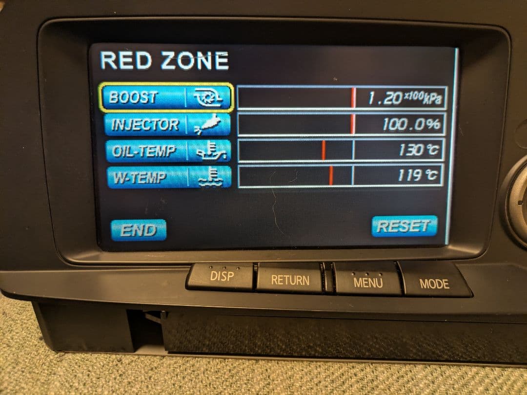 R*W様 年内最終出品R34GT-R　日産純正マルチファンクションディスプレイ