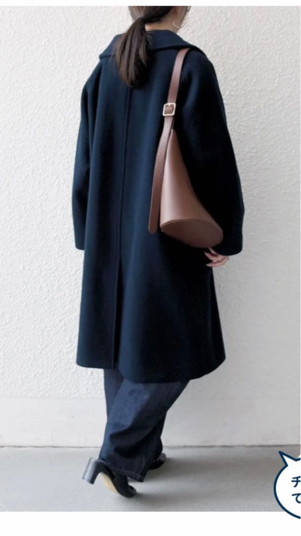 SHIPS any: PURE WOOL スタンド ＆ ビッグカラー コート