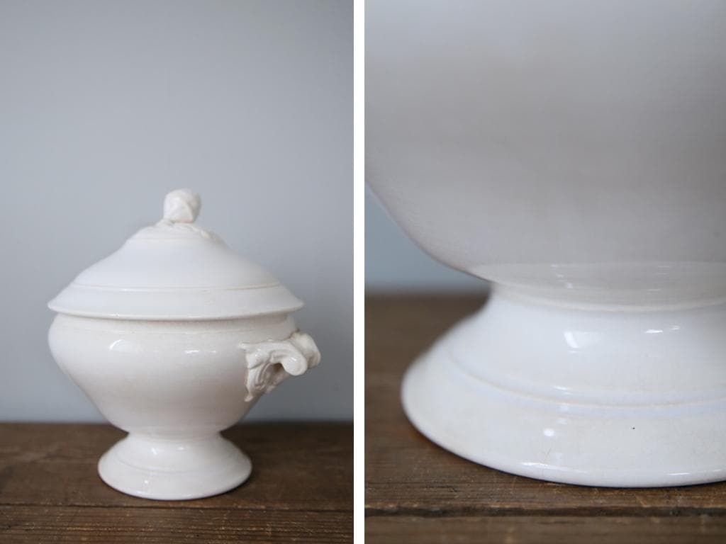 フランスアンティークディゴワン&サルグミンヌ窯スーピエール/陶磁器食器86-99