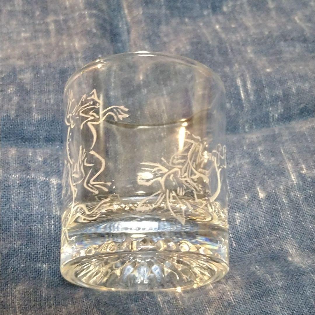 超レア　鳥獣戯画　切り子　ショットグラス