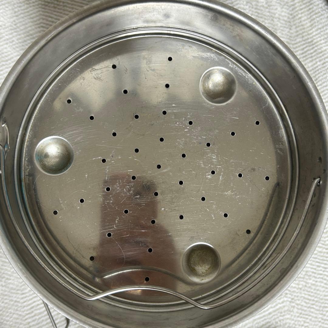 ステンレス圧力鍋 蒸し器付き　フィスラー　vitavit 6リットル　レシピ本付