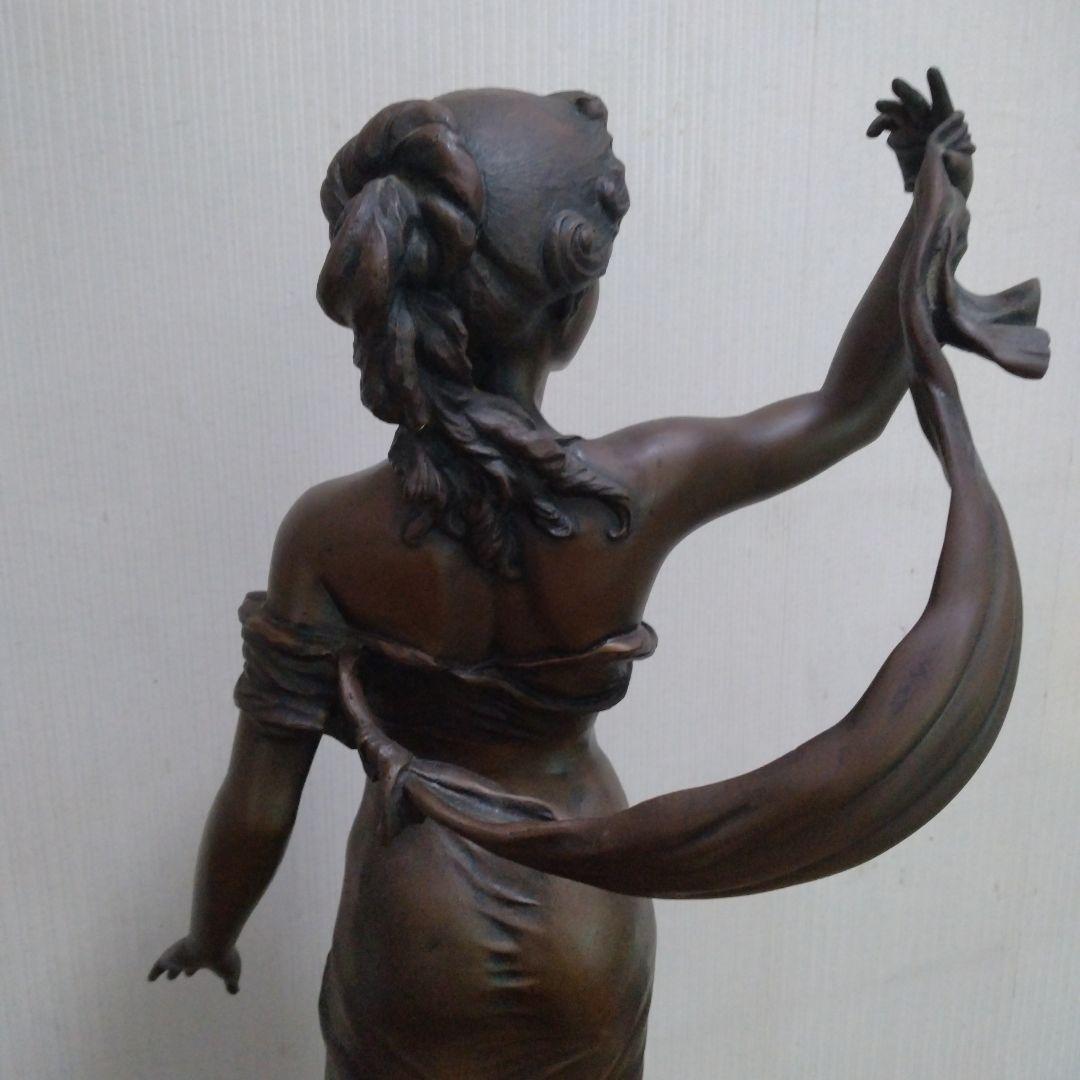 ブロンズ像風　鉄像　女性像 　約90cm