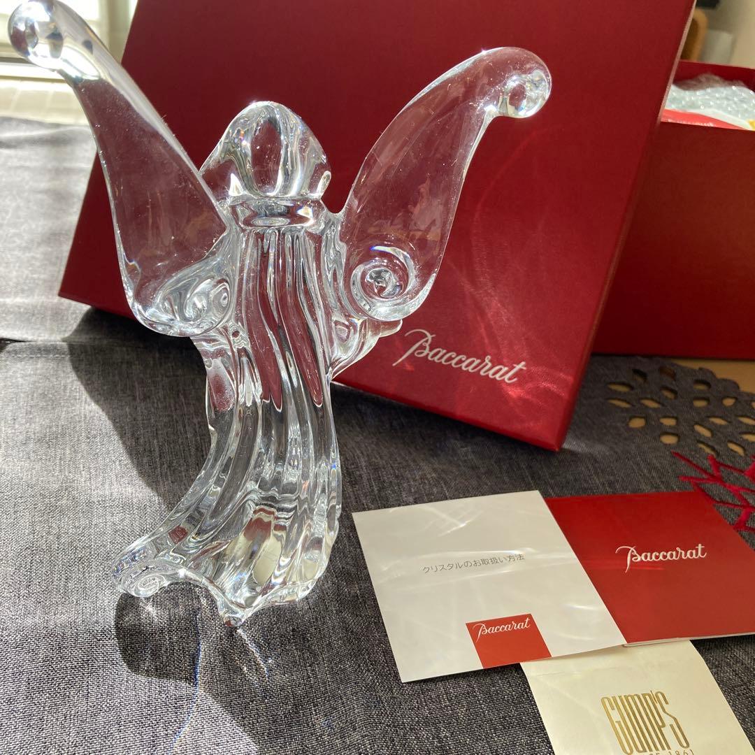 バカラ　Baccarat 大天使　立像　美品　刻印有り　美品　置物　クリスマス