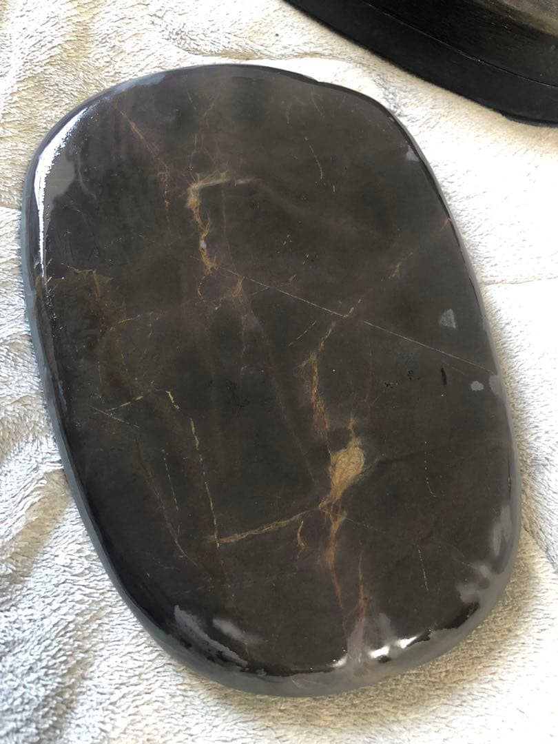 硯 旧老坑 青花 金綫 書道具硯　すずり 端溪硯 水岩 文房四寶 端渓硯 骨董