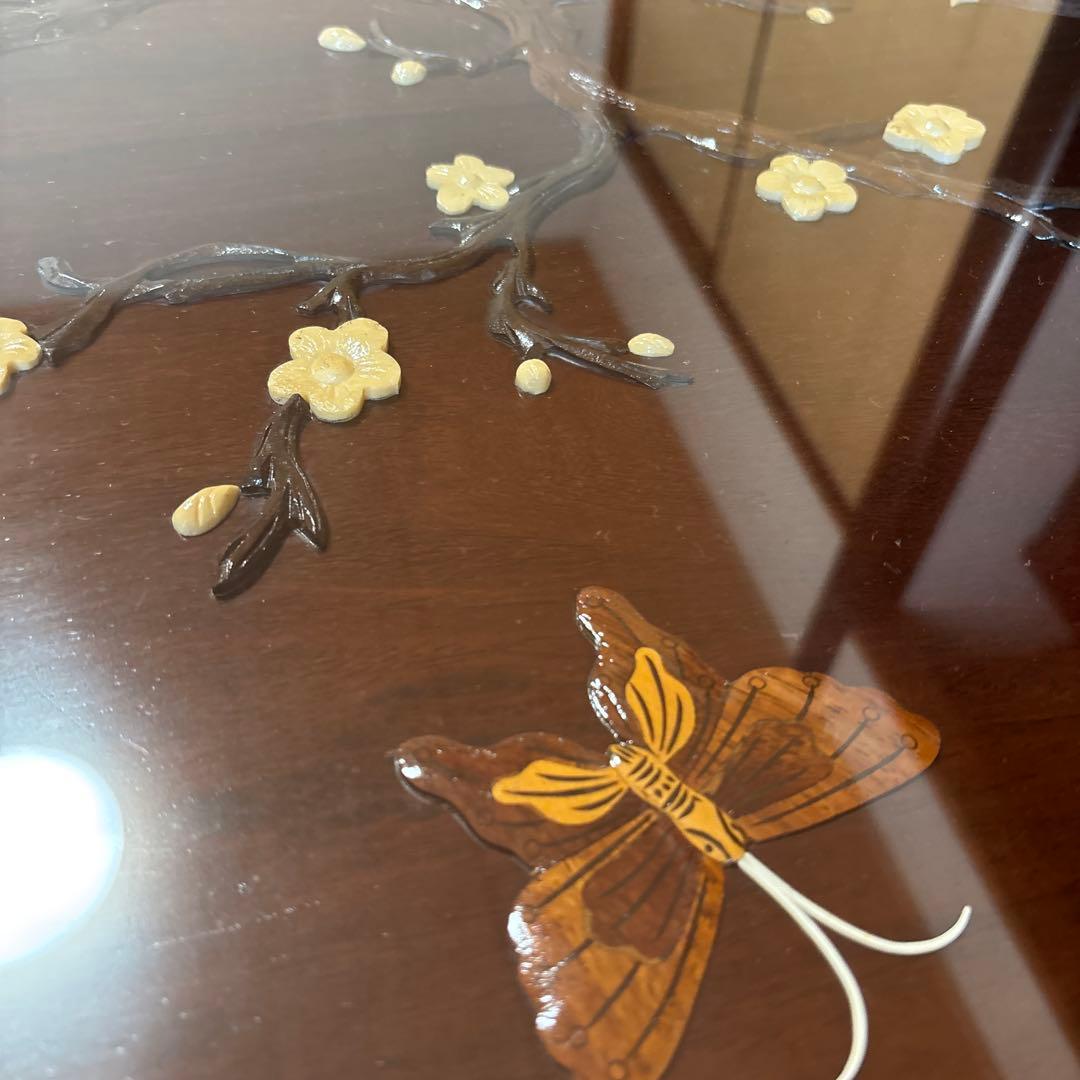 更にお値下げ‼️中澤唐木 好斎之作 座卓 ローテーブル ガラス天板付き