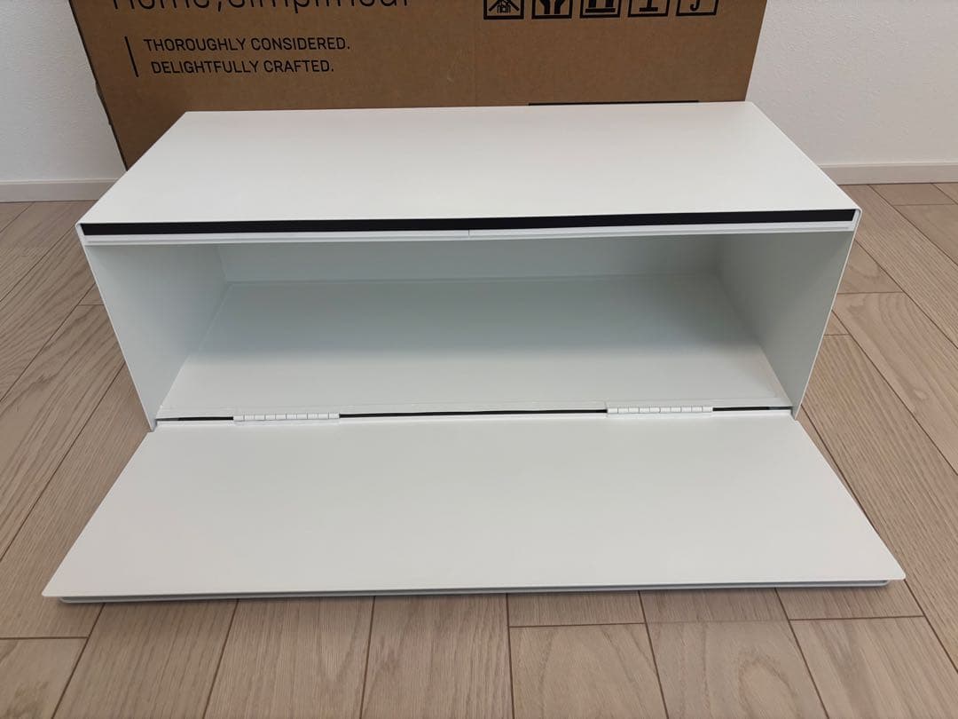 【新品・訳あり】山崎実業　tower ブレッドケースワイド　ホワイト