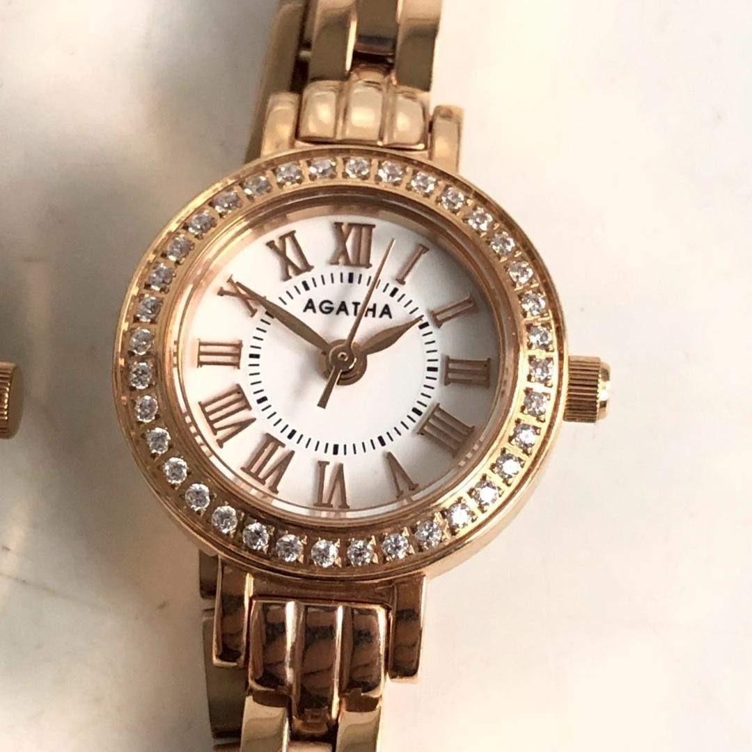 AGATHA PARIS アガタ レディース腕時計 3本セット ローズゴールド