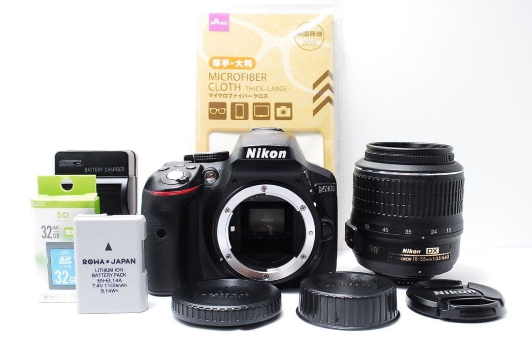 【Wi-Fi搭載】美品 Nikon D5300 標準レンズセット 初心者人気