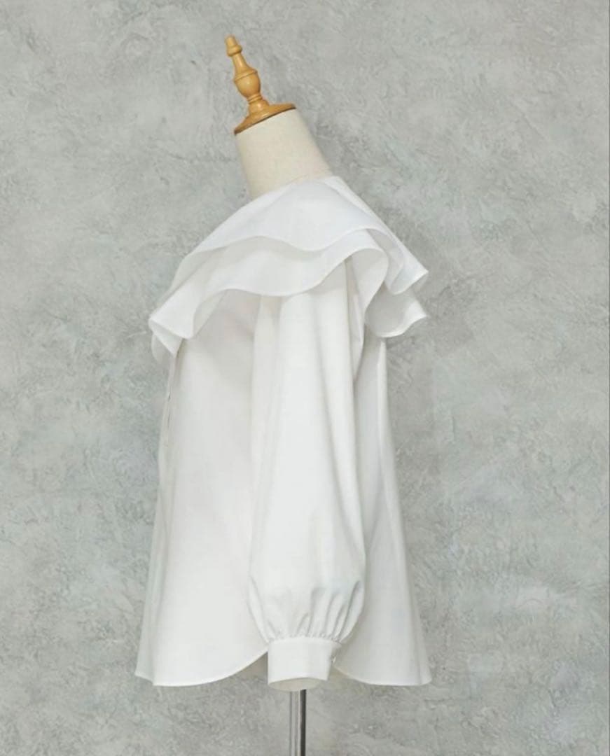 美品bow.a ボウエー IRIS アイリス ブラウス ホワイト クリーニング済